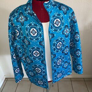 Handkerchief Print Womens Jacket